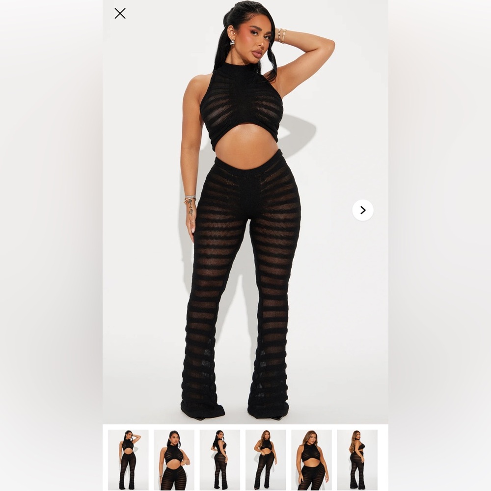 Stylish Black Striped Women's Pants